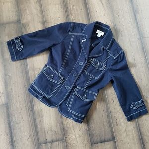 Navy blue Ann Taylor dress jacket